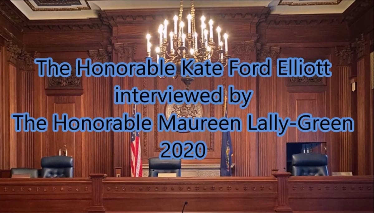 Video thumbnail for interview with Hon. Kate Ford Elliott